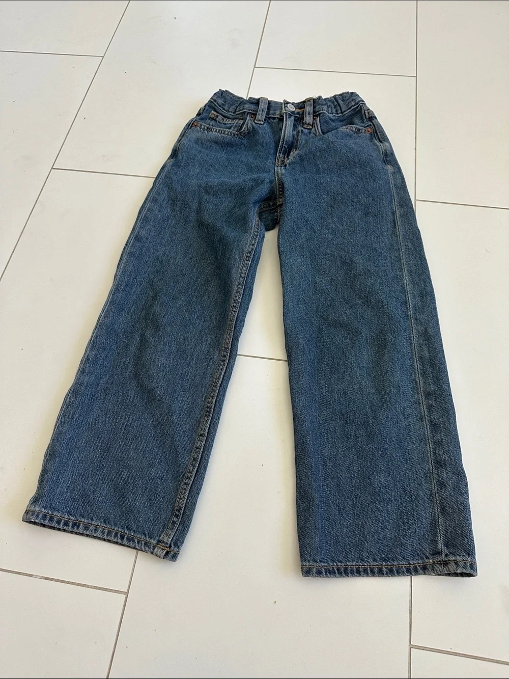 Old navy baggy Classic Wide-Leg Blue Denim Jeans 8